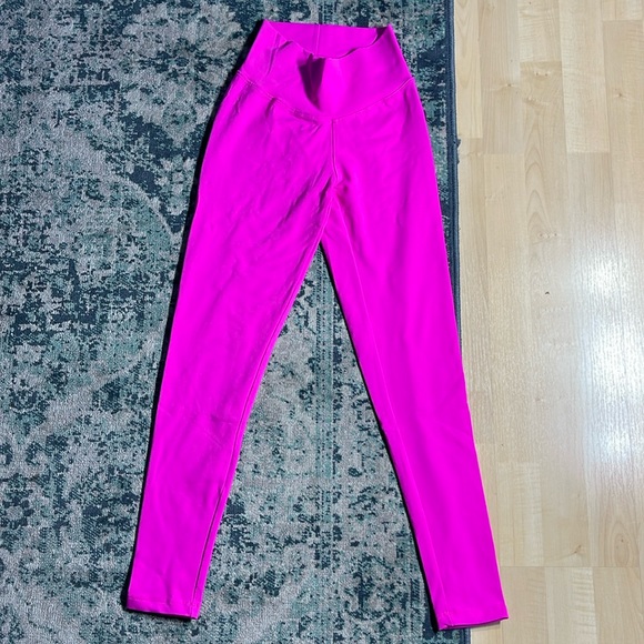 american fitness wear Pants & Jumpsuits Hot Pink High Waisted